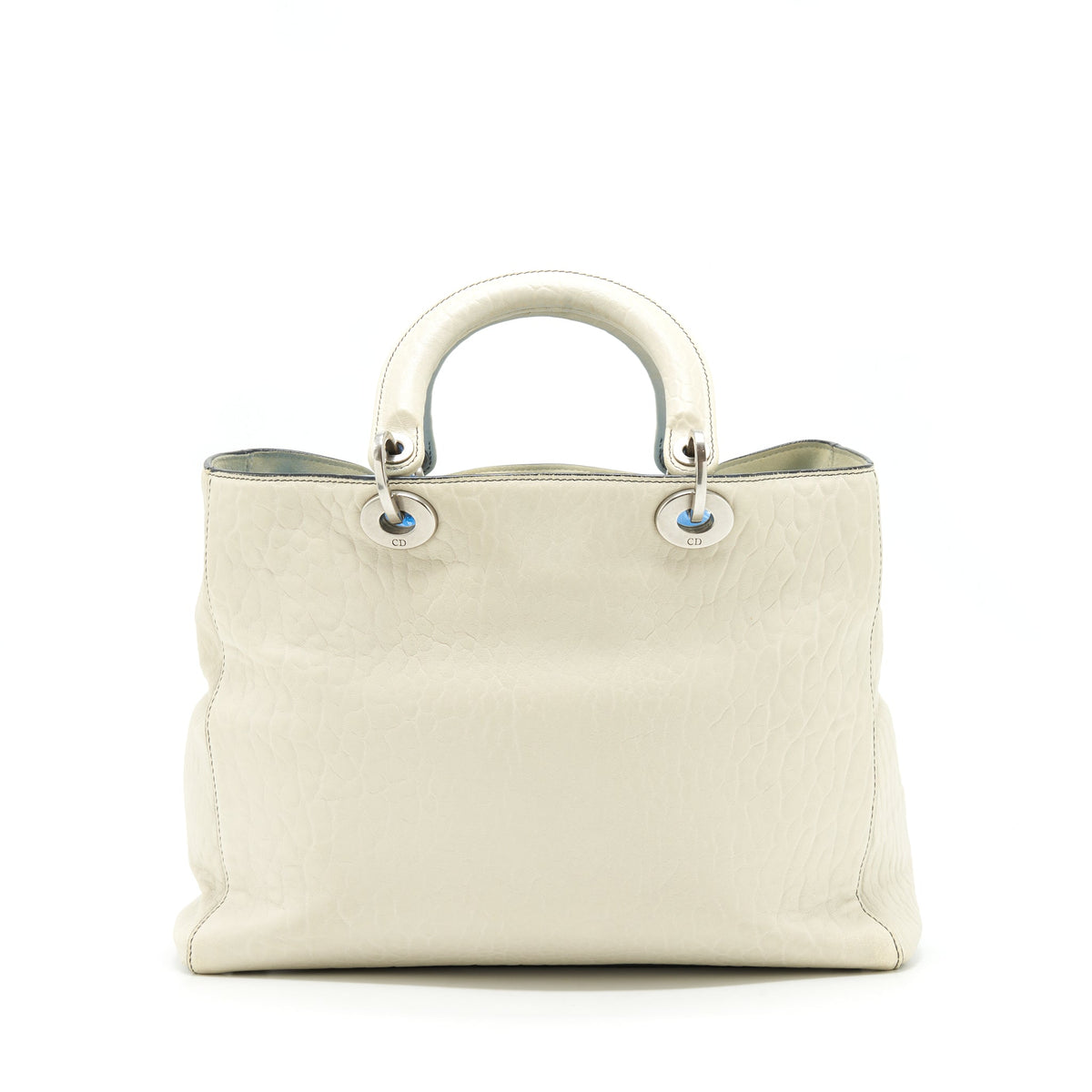 Dior Diorissimo Tote Purse White Multicolour Hardware Rovelle Bags