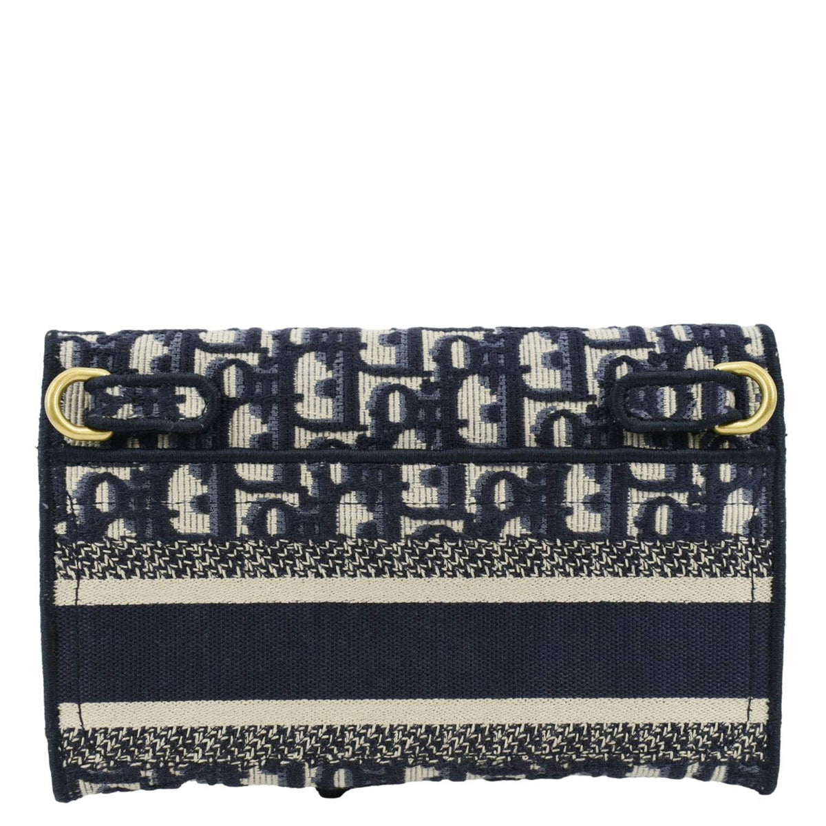 CHRISTIAN DIOR Saddle Oblique Canvas Belt Bag Navy Blue Rovelle Bags