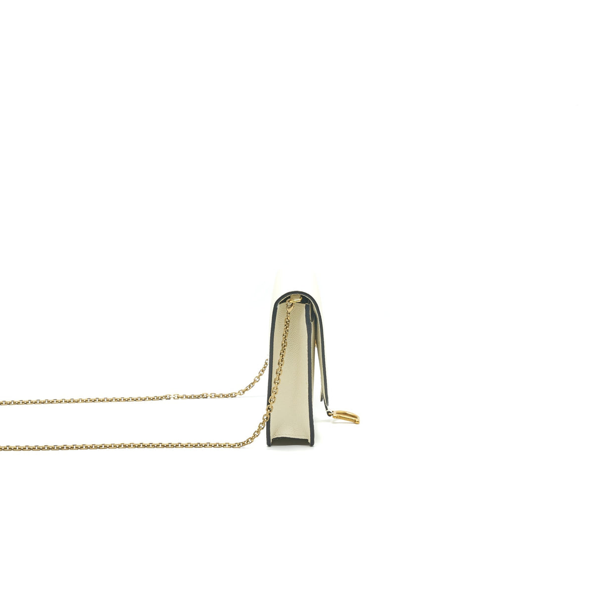 Dior saddle Pouch with Chain White Rovelle Bags