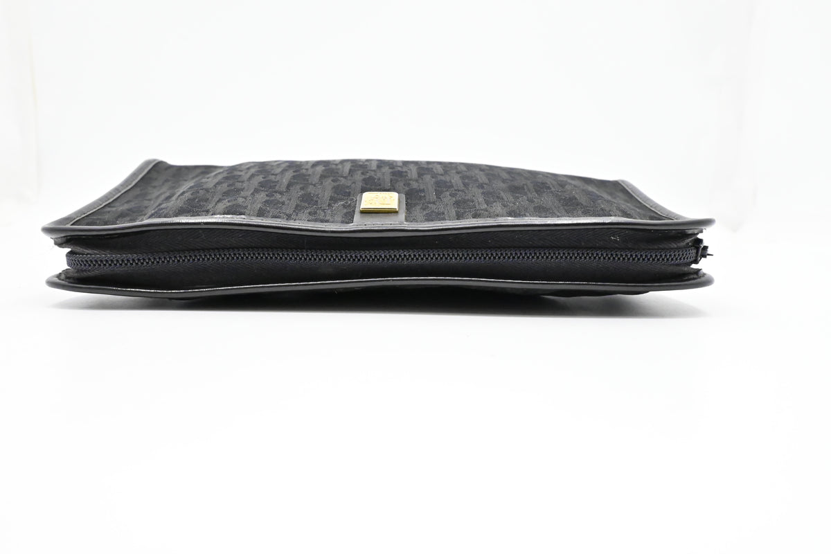 Dior Pouch in Black Oblique Canvas Rovelle Bags