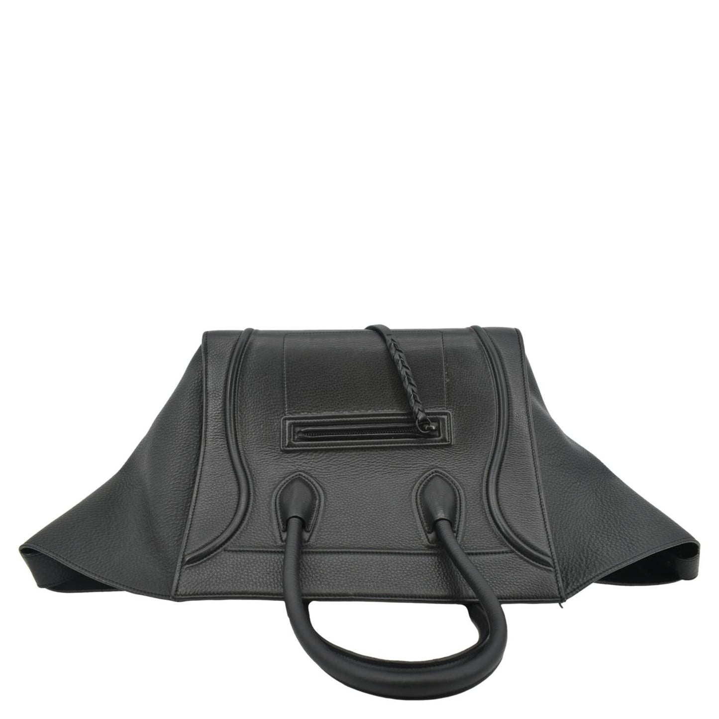 CELINE Luggage Phantom Medium Leather Tote Bag Black