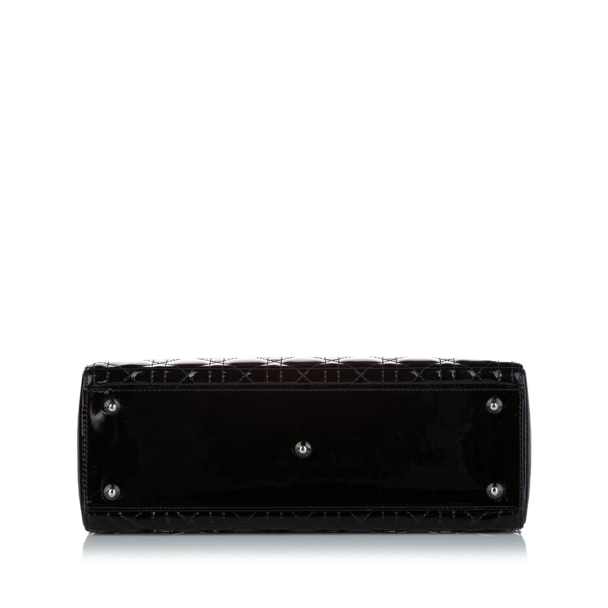 Dior Cannage Dior Patent Leather Satchel (SHG-27939) Rovelle Bags