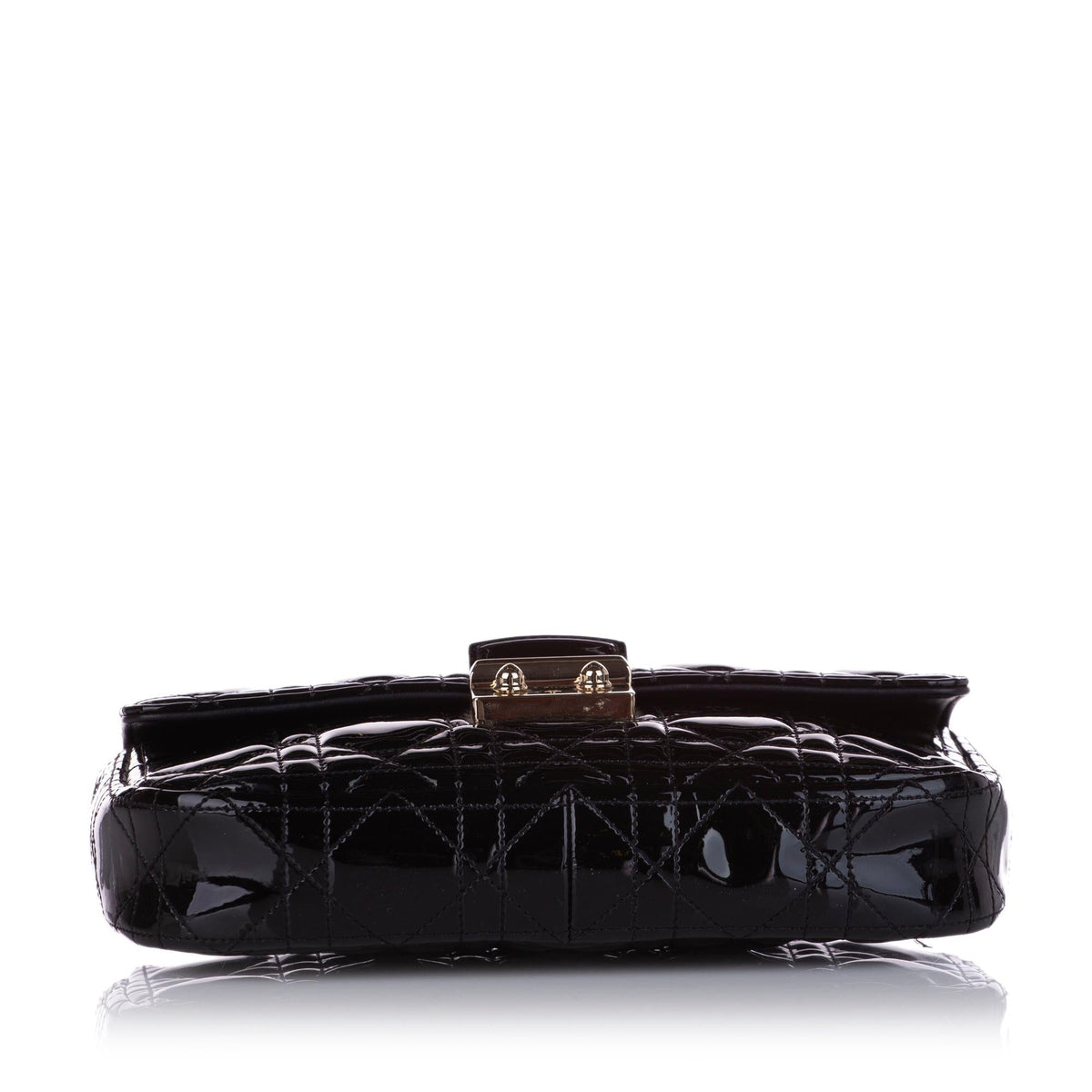 Dior Cannage Miss Dior Promenade Patent Leather Crossbody Bag (SHG-28451) Rovelle Bags