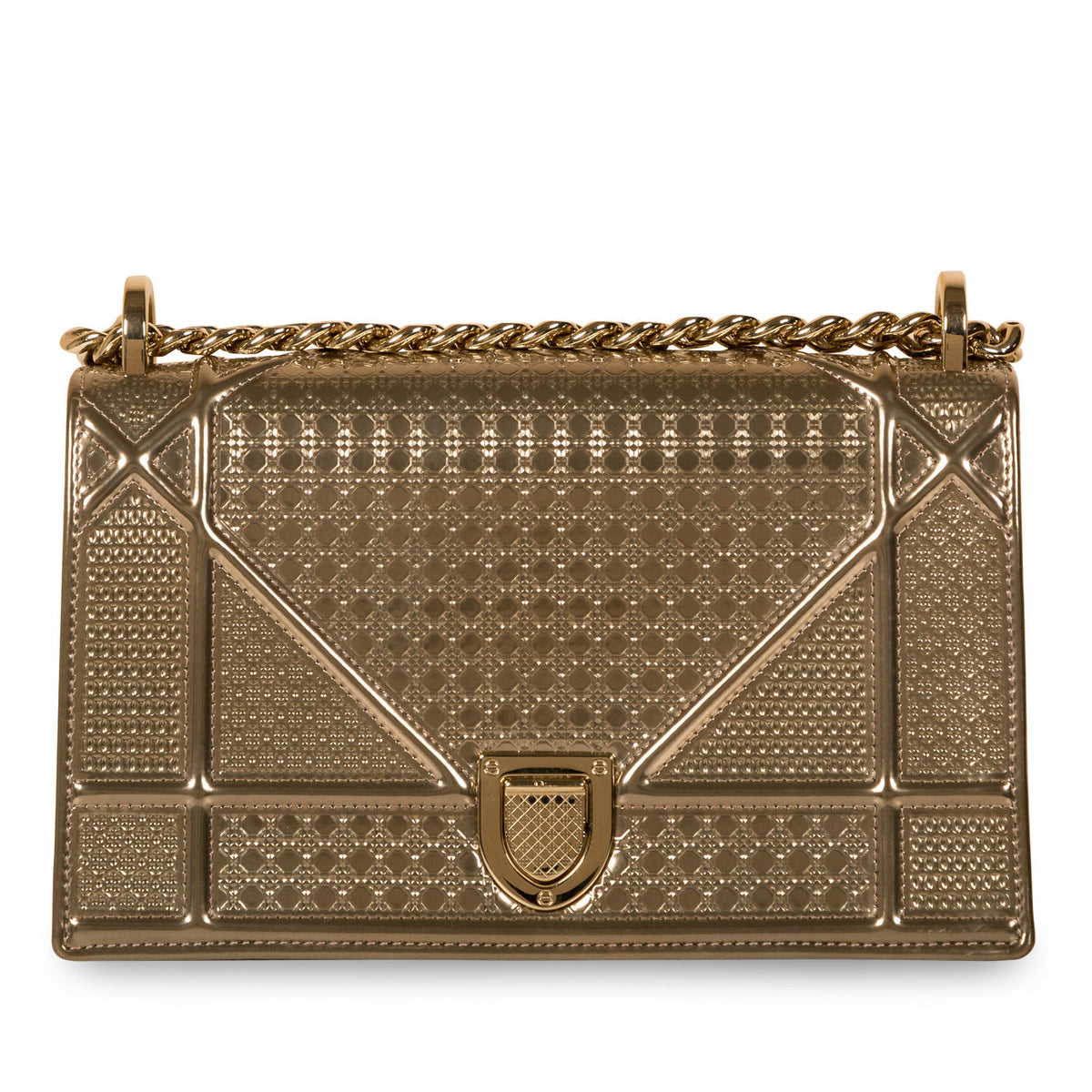 Dior Chain Leather Shoulder Bag Rovelle Bags