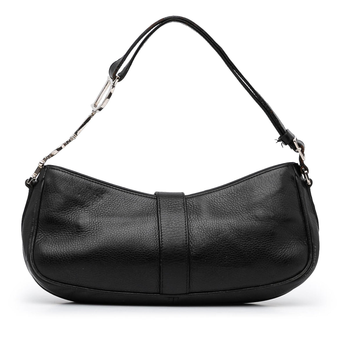 Dior Leather Logo Charm Shoulder Bag (SHG-fMfLrB) Rovelle Bags
