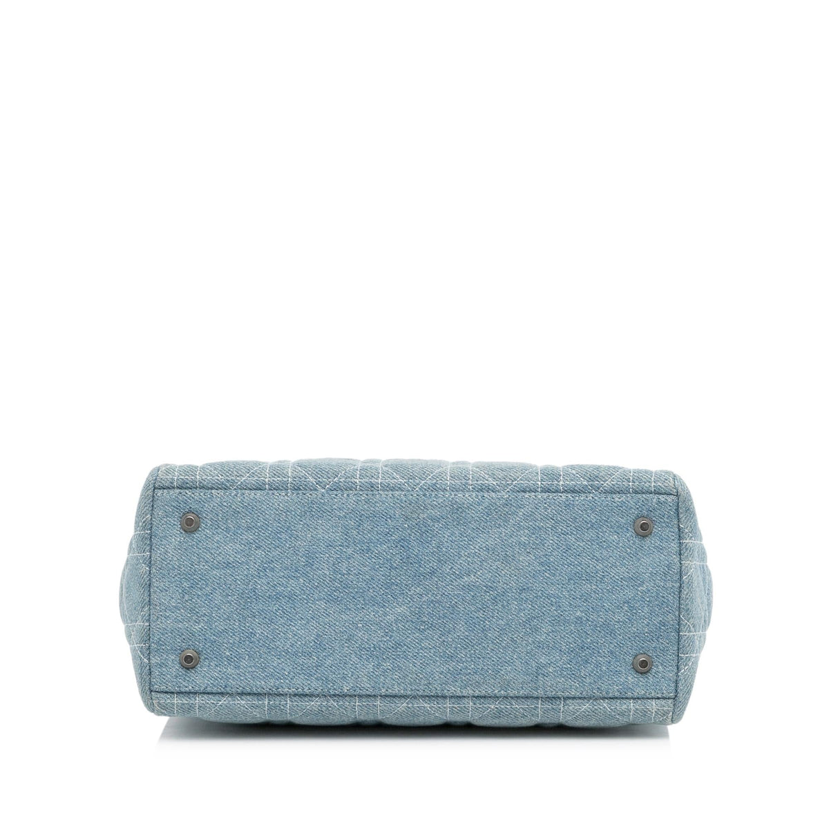 Dior Medium Cannage Dior Denim Satchel (SHG-jT3XX6) Rovelle Bags