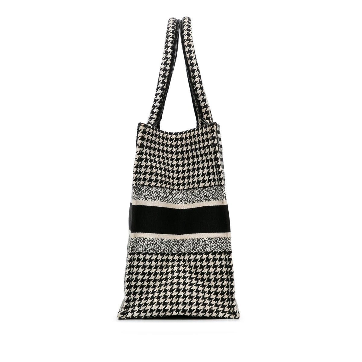 Dior Medium Houndstooth Book Tote (SHG-BUCCPt) Rovelle Bags