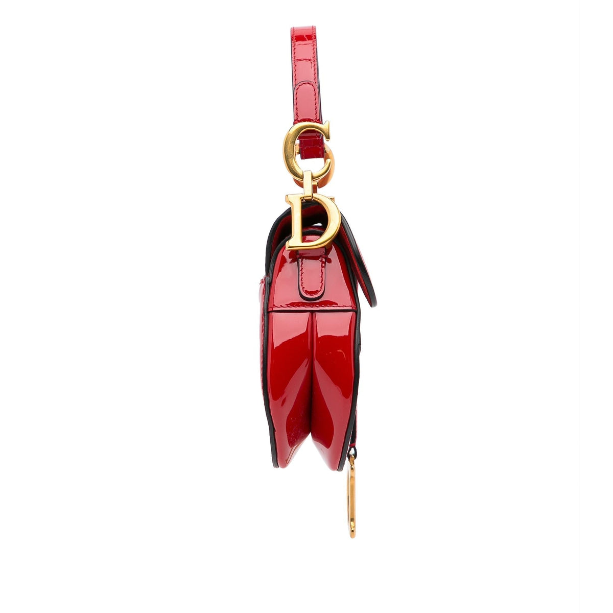 Dior Mini Saddle Patent Shoulder Bag (SHG-sOcB1B) Rovelle Bags