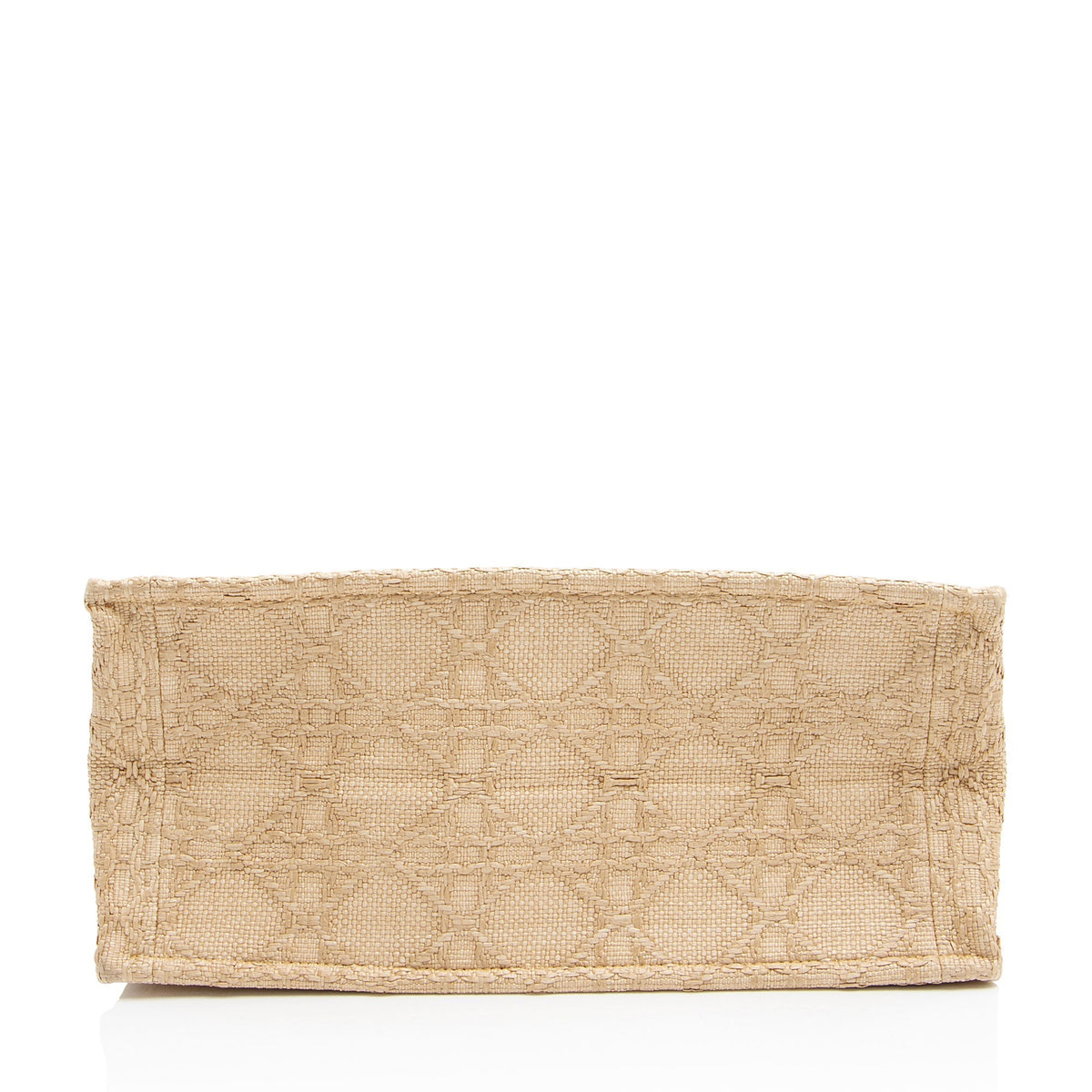 Dior Raffia Cannage Medium Book Tote (SHF-vp73d7) Rovelle Bags
