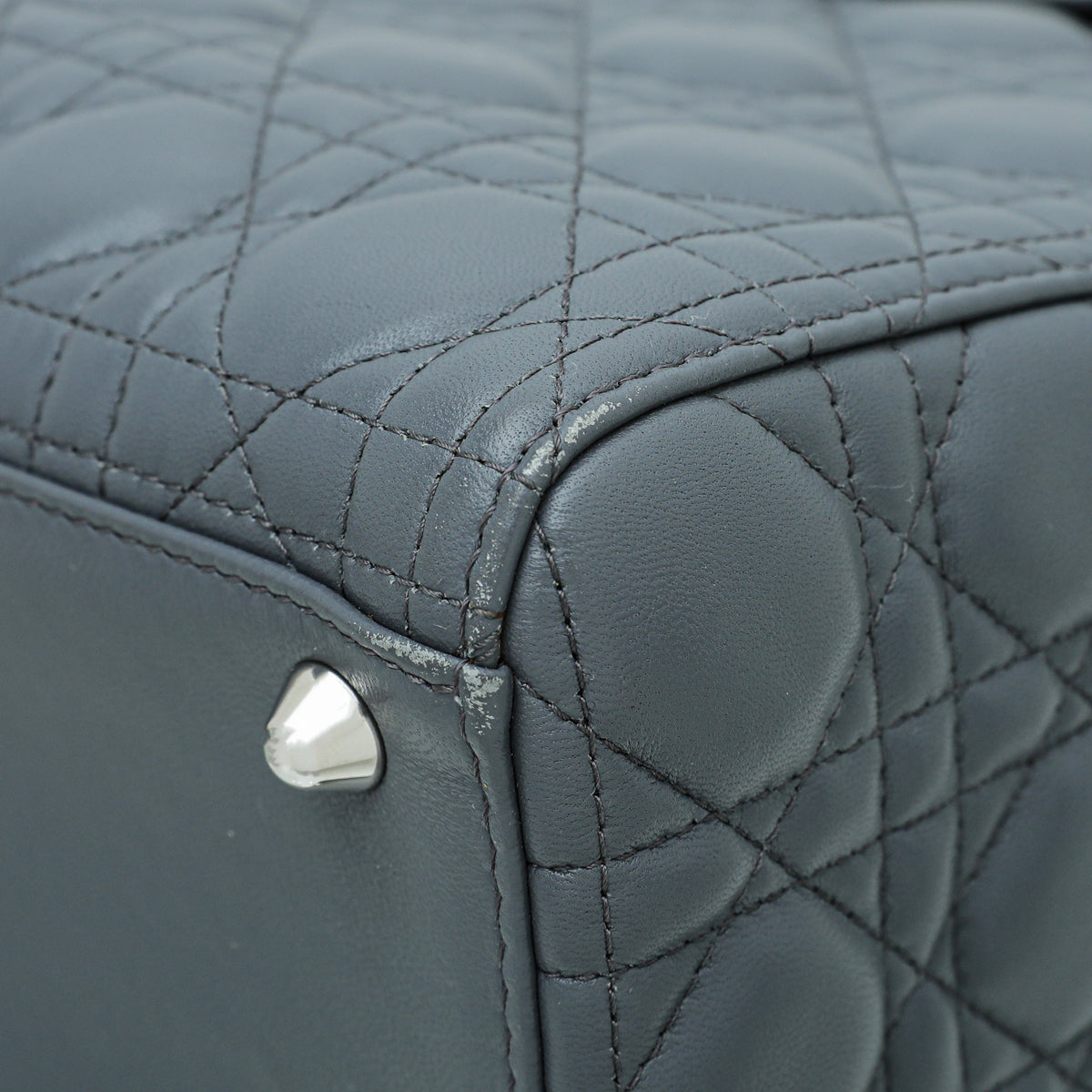 Christian Dior Grey Lady Dior Large Bag Rovelle Bags