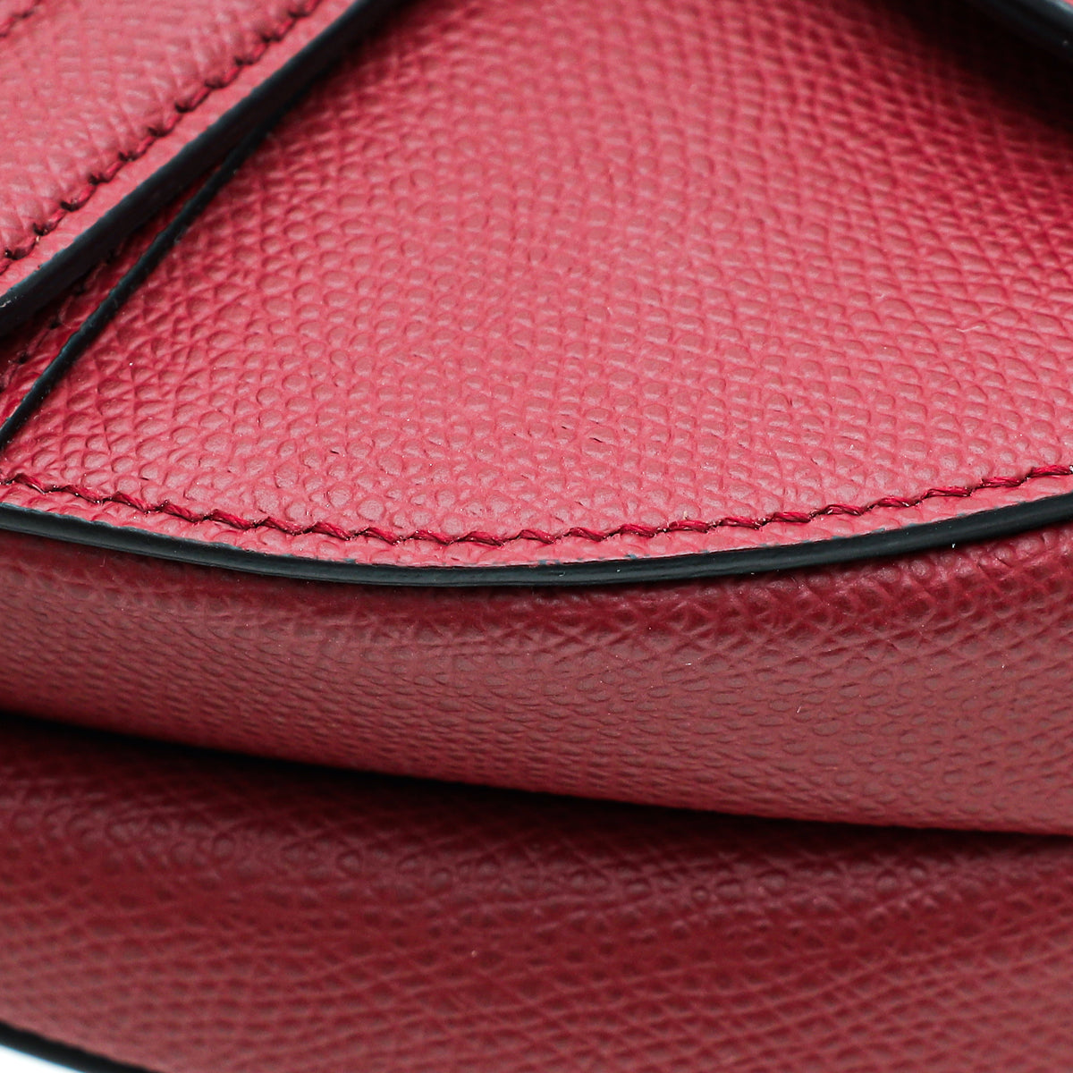 Christian Dior Red Mini Saddle Bag Rovelle Bags