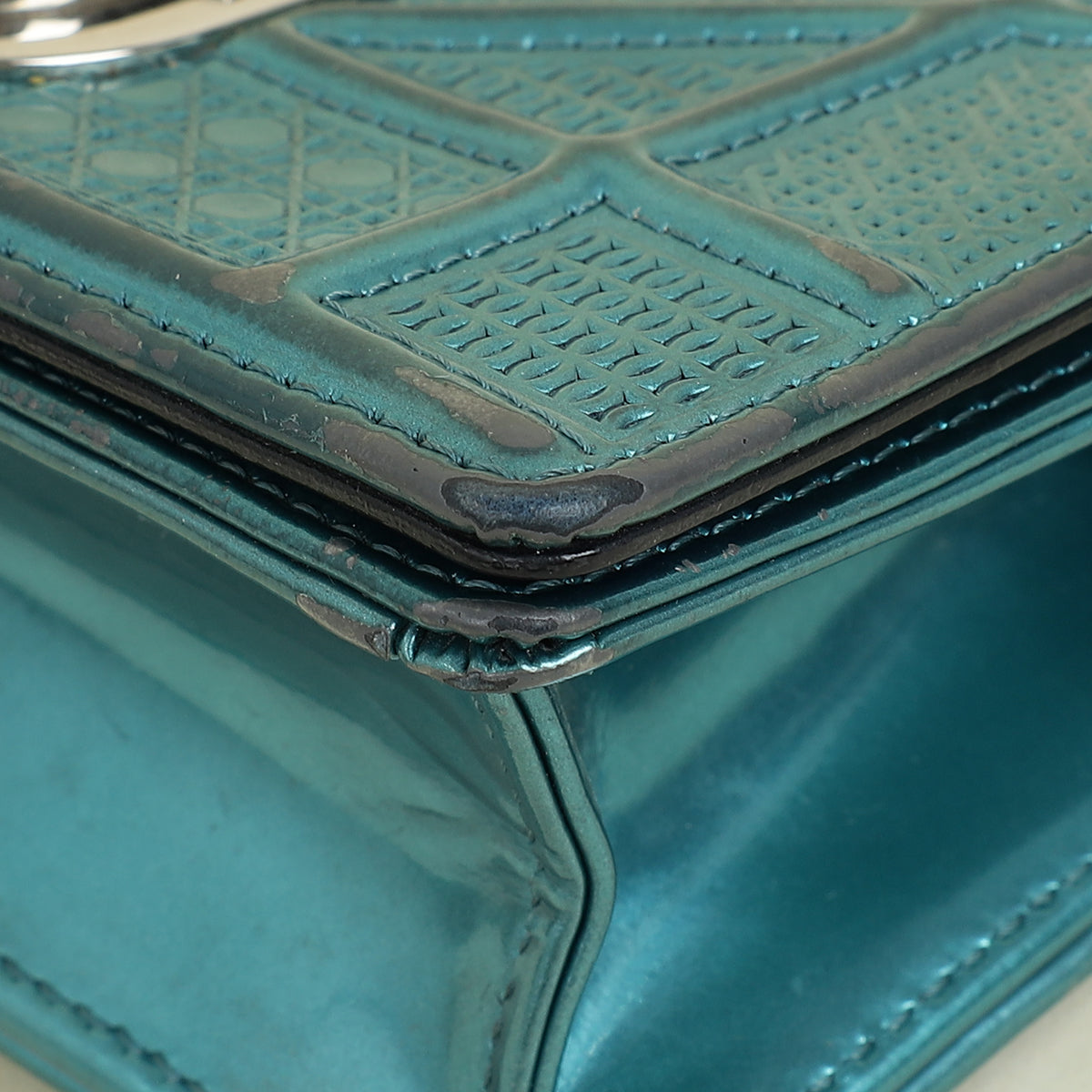Christian Dior Teal Diorama Baby Microcannge Micro Bag Rovelle Bags