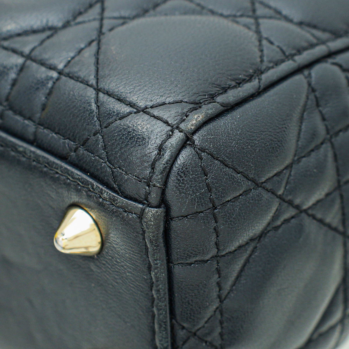 Christian Dior Dark Indigo Blue Lady Dior My Abcdior Small Bag Rovelle Bags