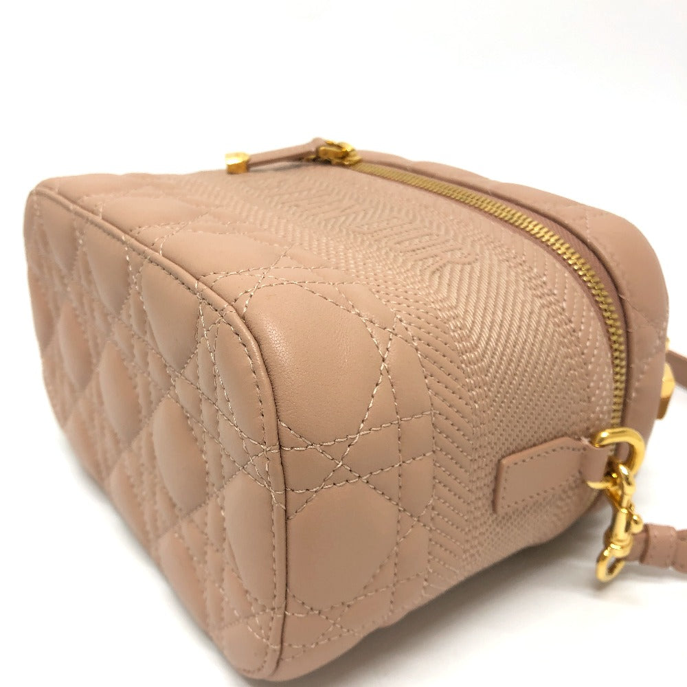 Dior Handbag Lambskin, Canvas pink Dior Travel Small Vanity Vanity Bag Women Rovelle Bags