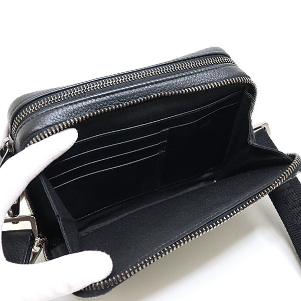 Dior Shoulder Bag 2OBBC119 Jacquard Navy Oblique With Strap Zip Pouch Rovelle Bags
