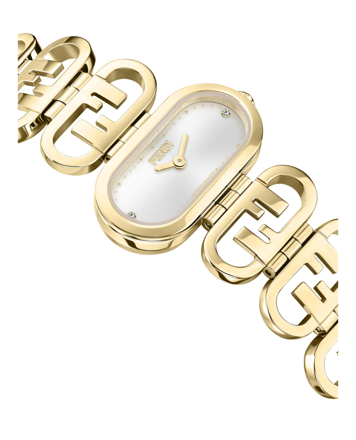 Fendi Womens Gold 14.8mm Bracelet Fashion Watch Rovelle Bags