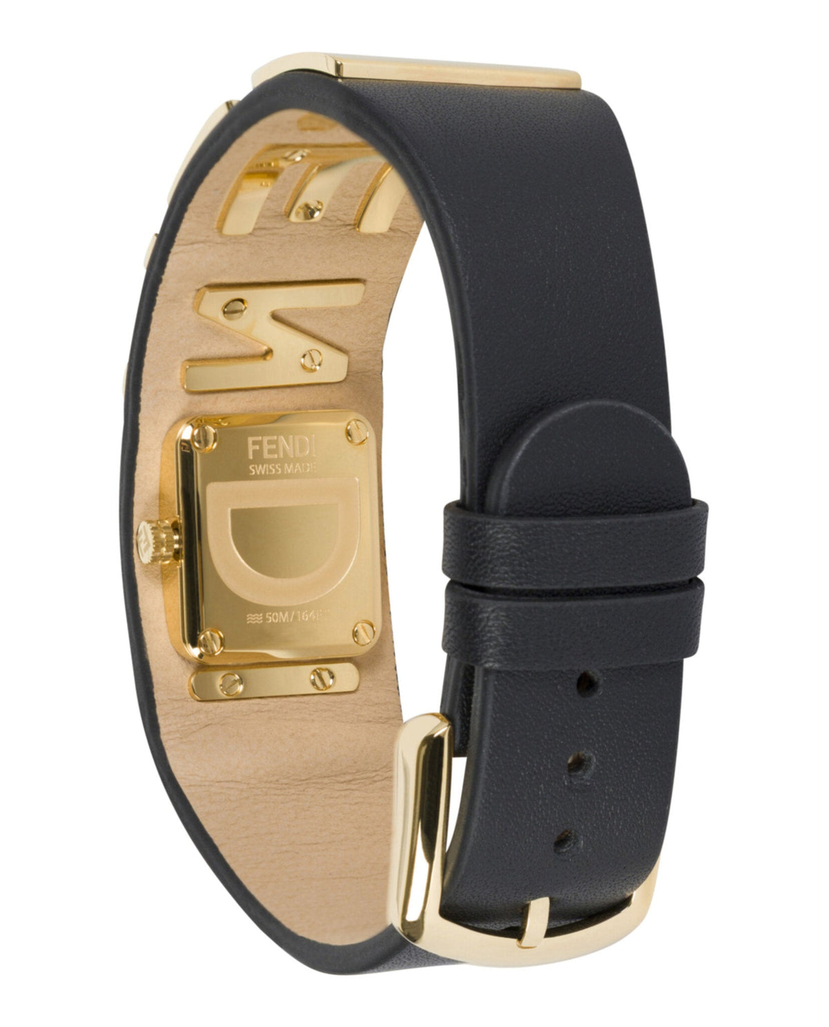 Fendi Womens Gold 22.25mm Strap Fashion Watch Rovelle Bags