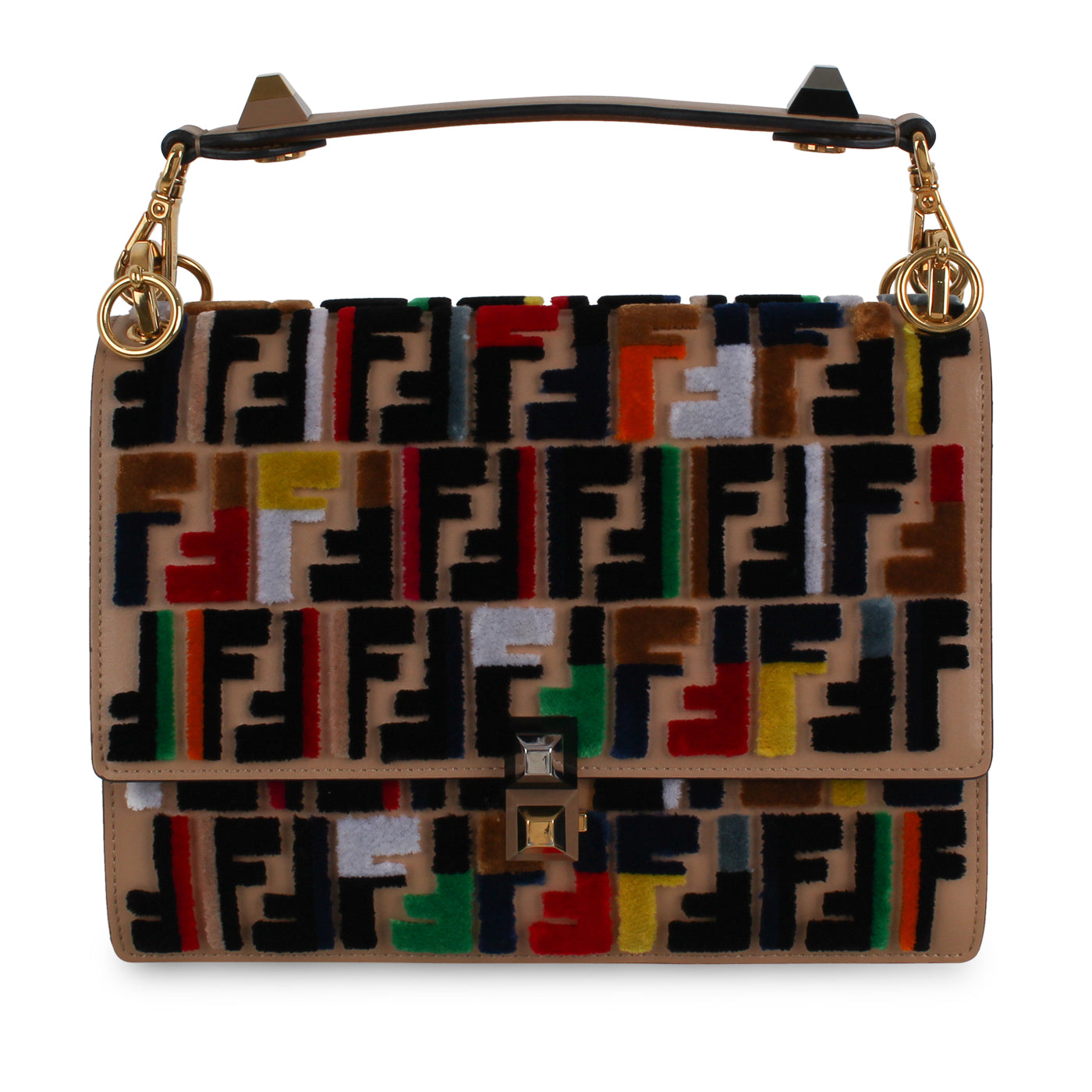 Fendi Kan I Leather Red Crossbody Style 4 Rovelle Bags