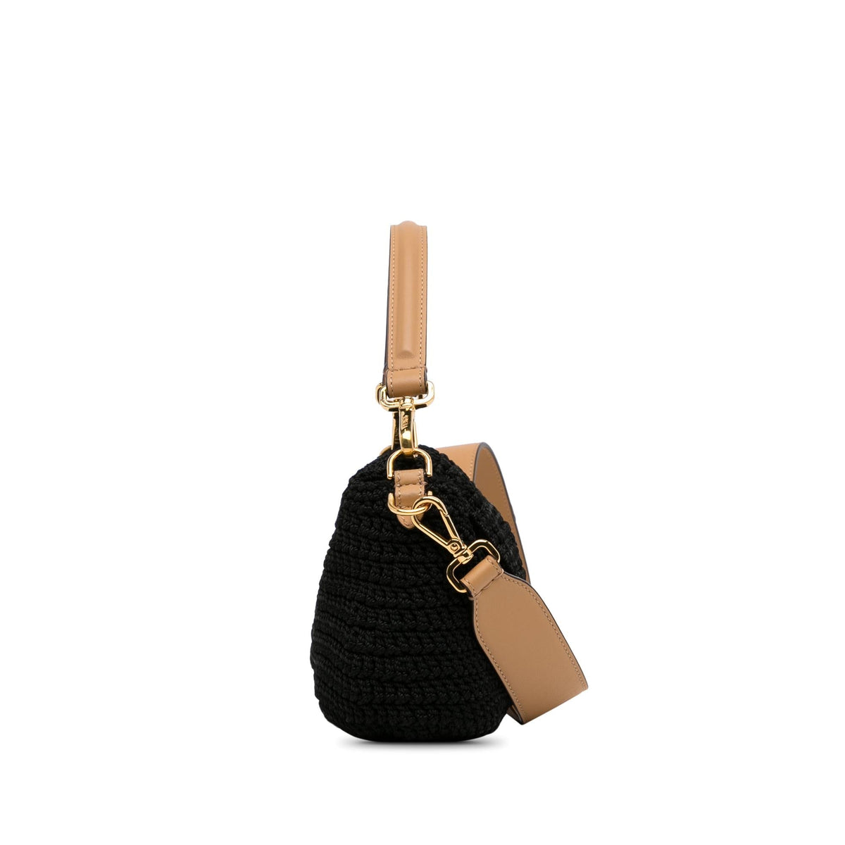 Fendi Crochet Raffia Baguette Satchel (SHG-depVYd) Rovelle Bags
