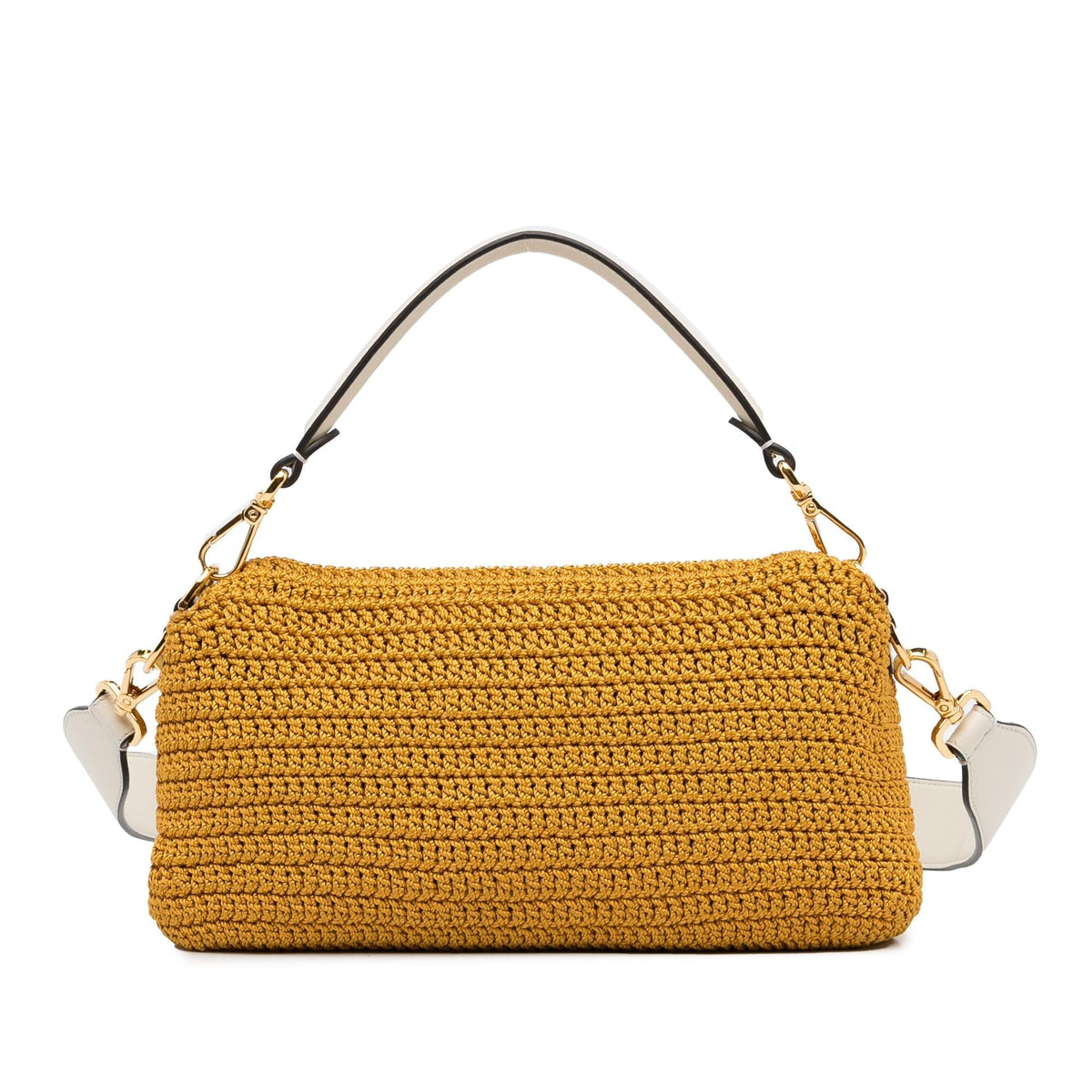 Fendi Crochet Raffia Baguette Satchel (SHG-qh4feG) Rovelle Bags