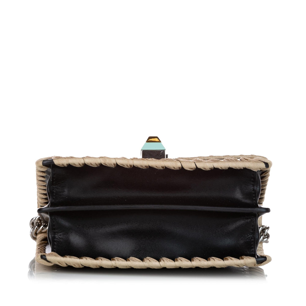 Fendi Kan I Lace Up Leather Crossbody Bag (SHG-27940) Rovelle Bags