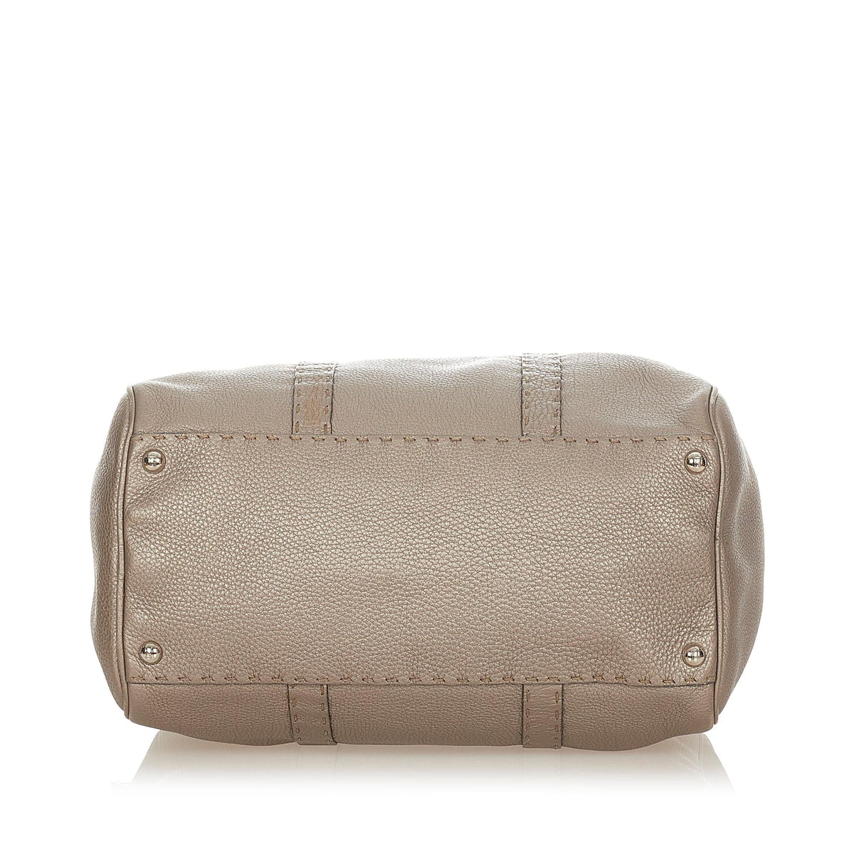 Fendi Linda Leather Boston Bag (SHG-25378) Rovelle Bags