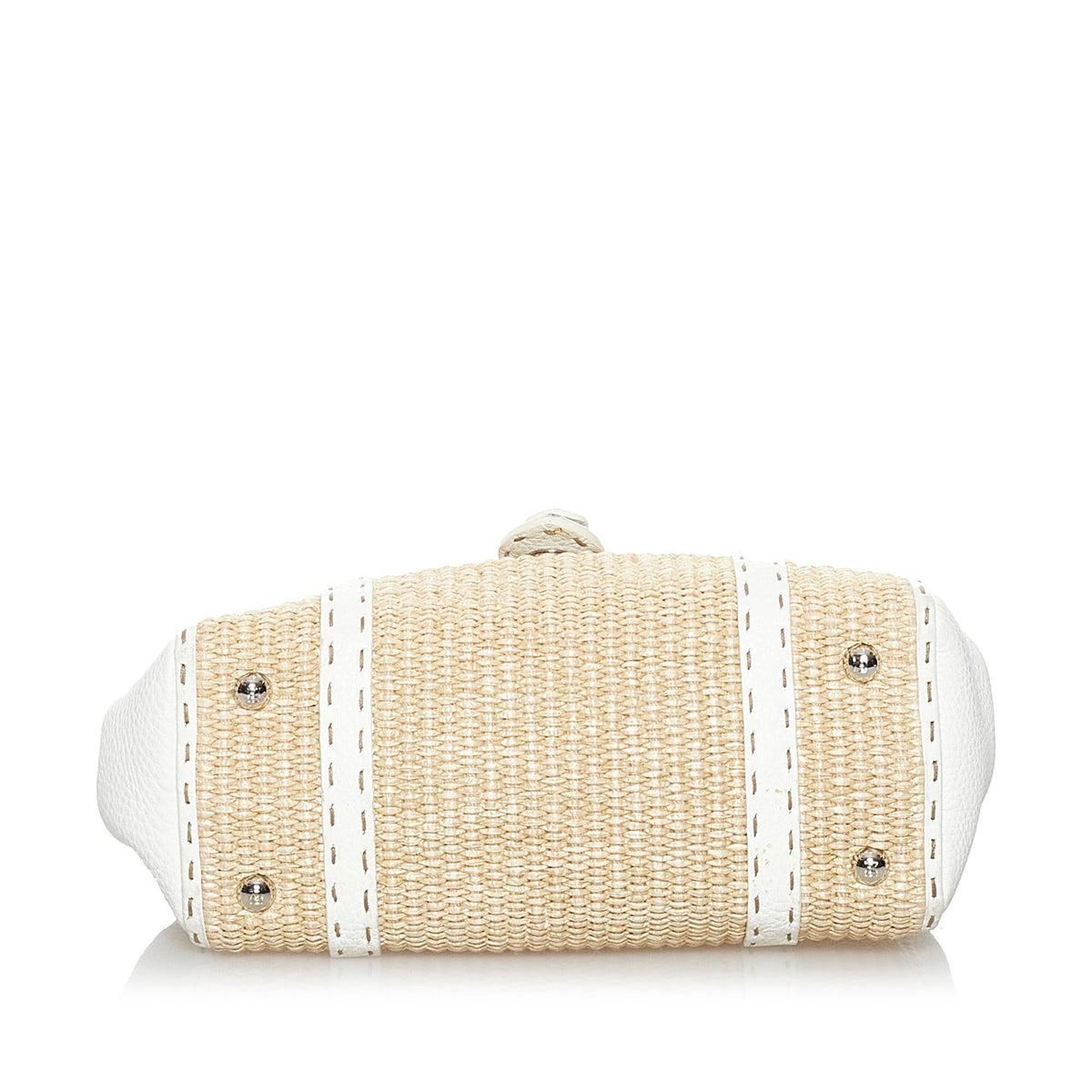 Fendi Selleria Linda Raffia Handbag (SHG-29727) Rovelle Bags