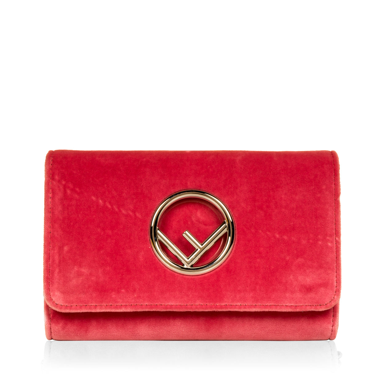 Fendi Kan I Leather Red Crossbody Red Rovelle Bags