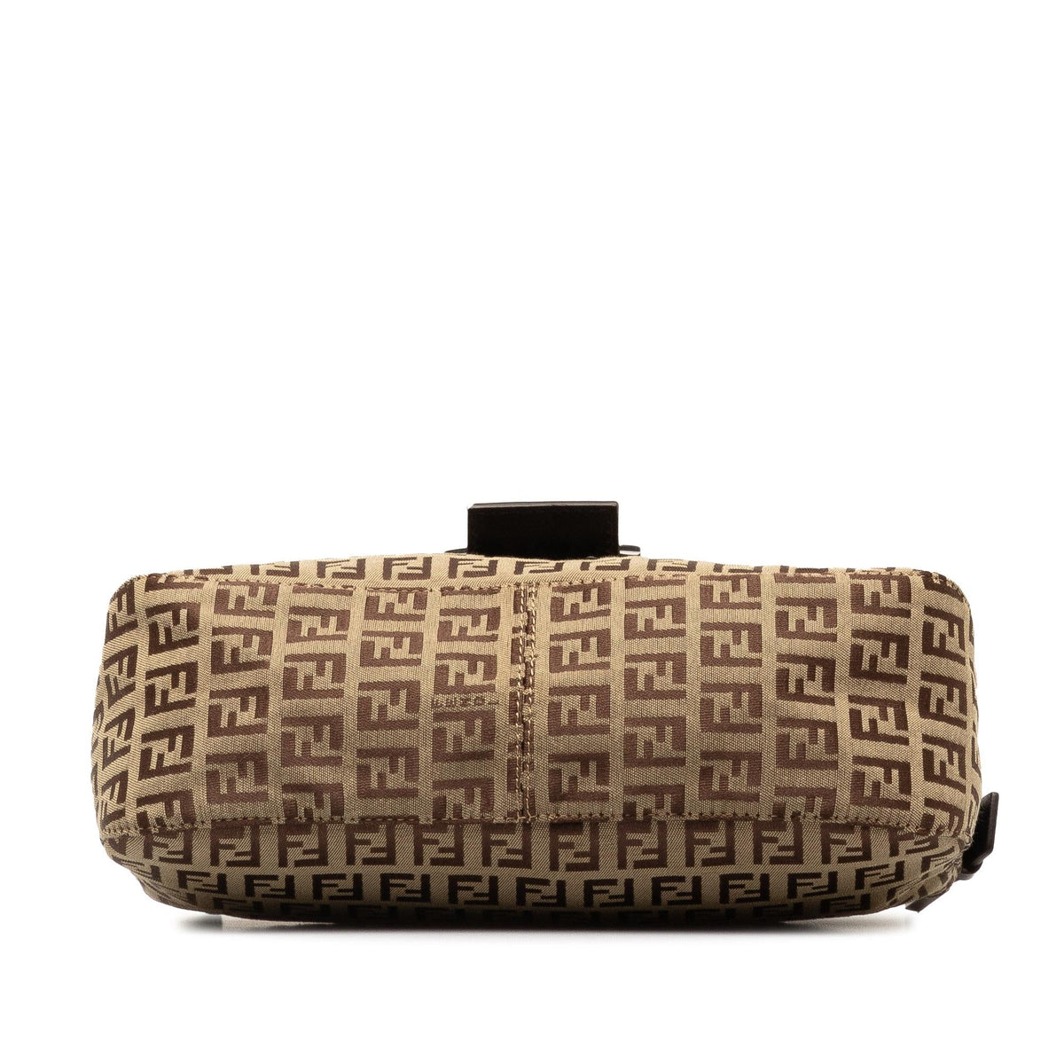 Fendi Zucchino Canvas Double Flap Shoulder Bag (SHG-dmMzhN) Rovelle Bags