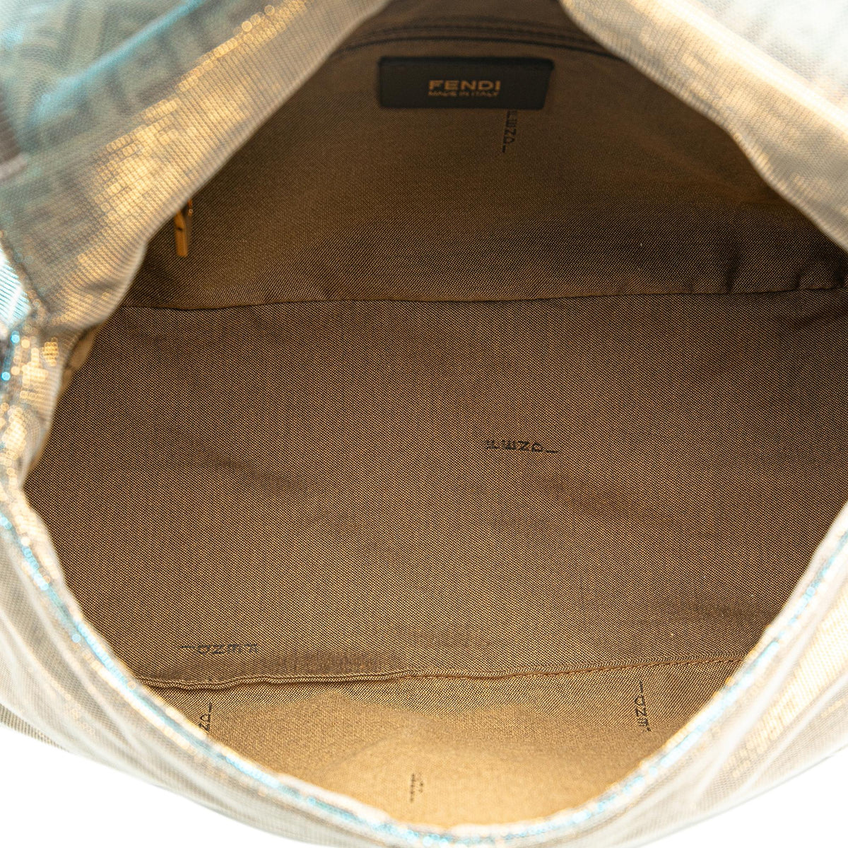 Fendi Zucchino Canvas Metallic Mamma Forever Rovelle Bags