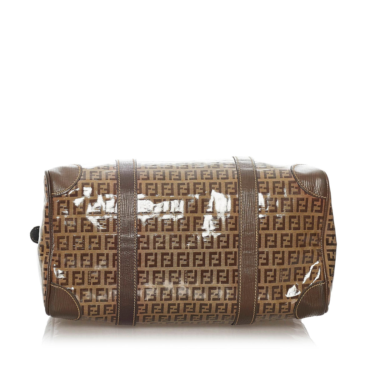 Fendi Zucchino Patent Leather Boston Bag (SHG-28254) Rovelle Bags