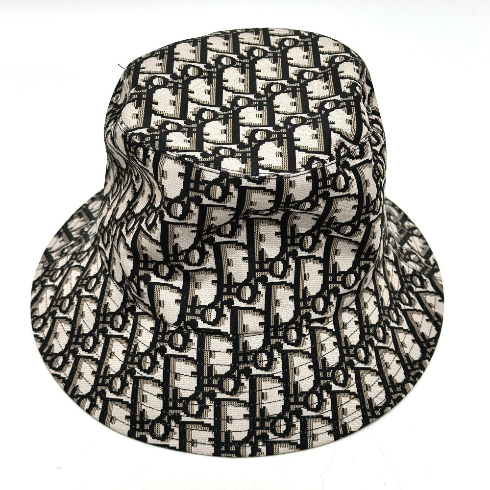 Dior hat Nylon Gray x black Trotter Bucket hat Bob hat Women Size unknown Rovelle Bags