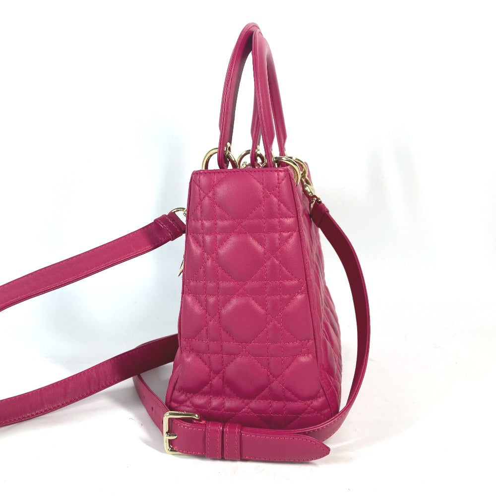 Dior Handbag lambskin pink Crossbody Lady Dior Women Rovelle Bags
