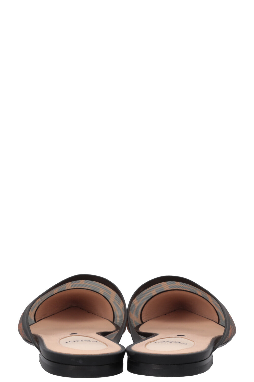 FENDI Zucca Print Colibri Mesh Mules Brown Rovelle Bags