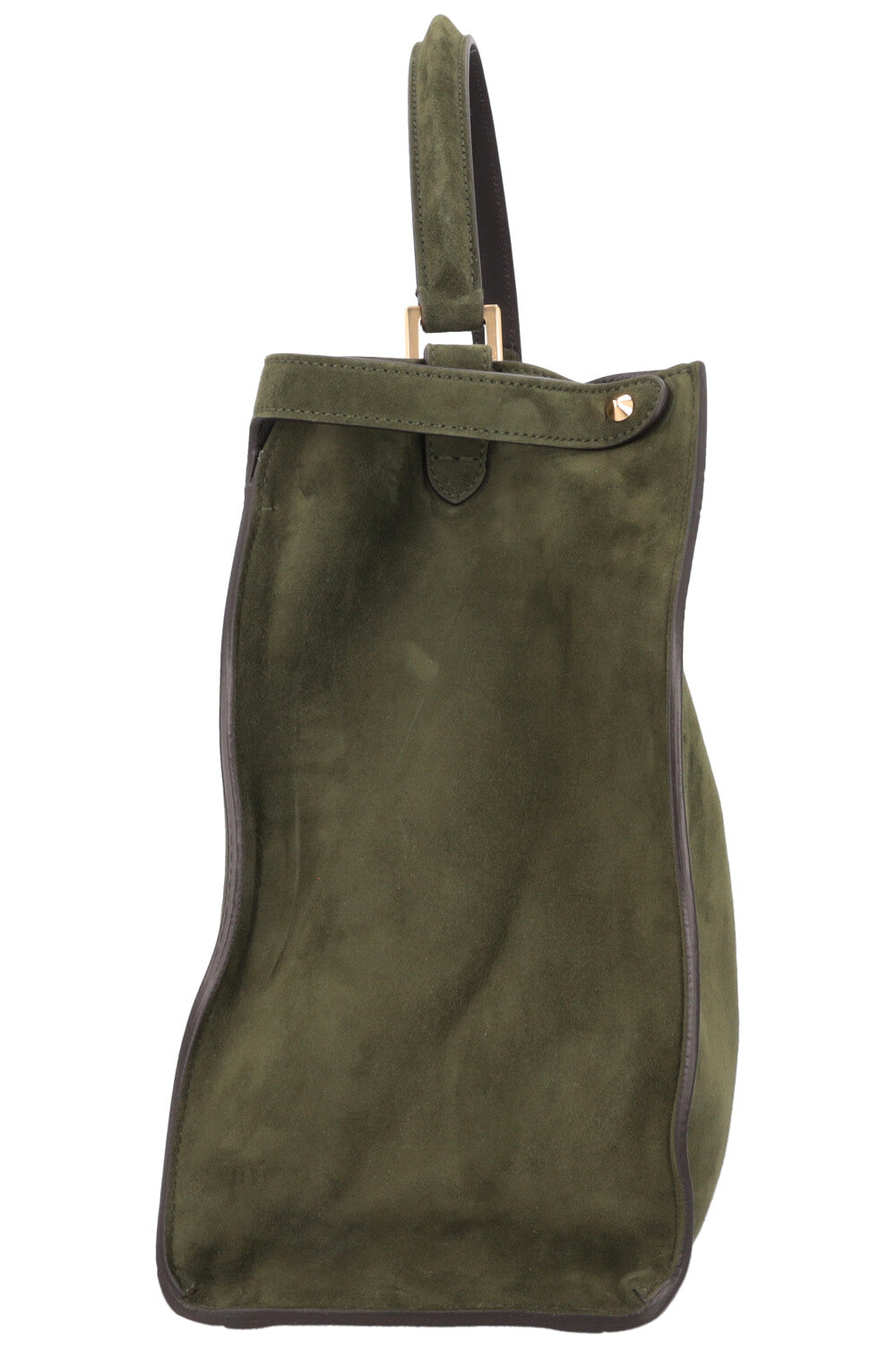 FENDI Large Peekaboo X-Lite Bag Suede Green Rovelle Bags