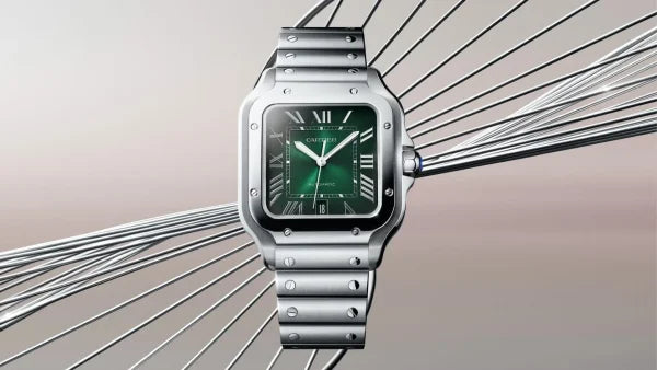 Santos De Cartier With A New Shiny Green Dial Watch