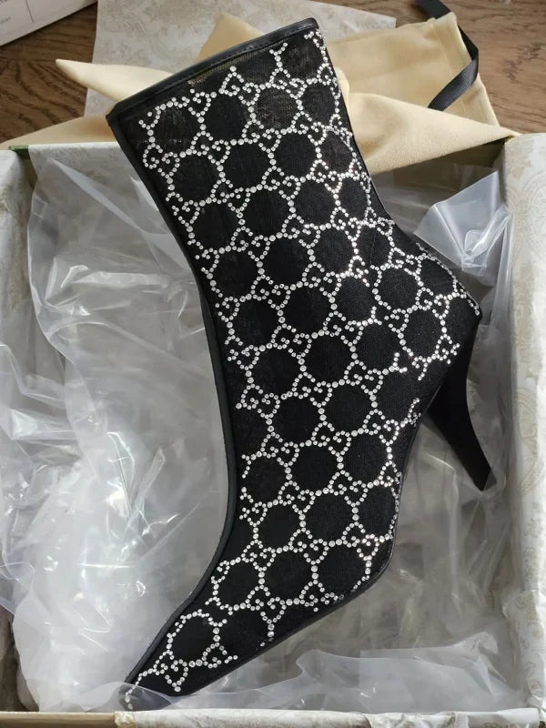 Gucci Women鈥檚 GG Mid-Heel Boot