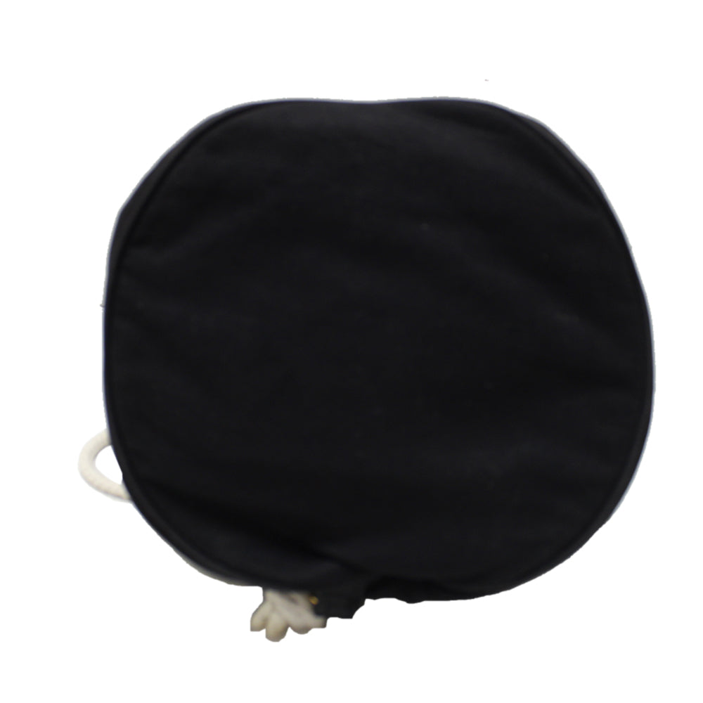 Chanel Black Logo Canvas Big Drawstring Cosmetic Bag Rovelle Bags