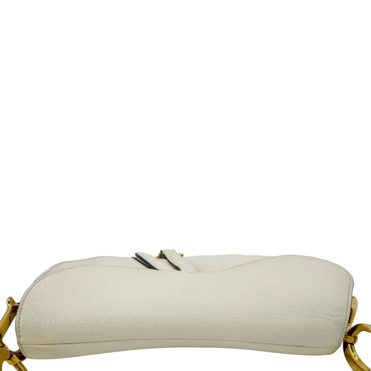 CHRISTIAN DIOR Saddle Leather Satchel Bag Off White Rovelle Bags