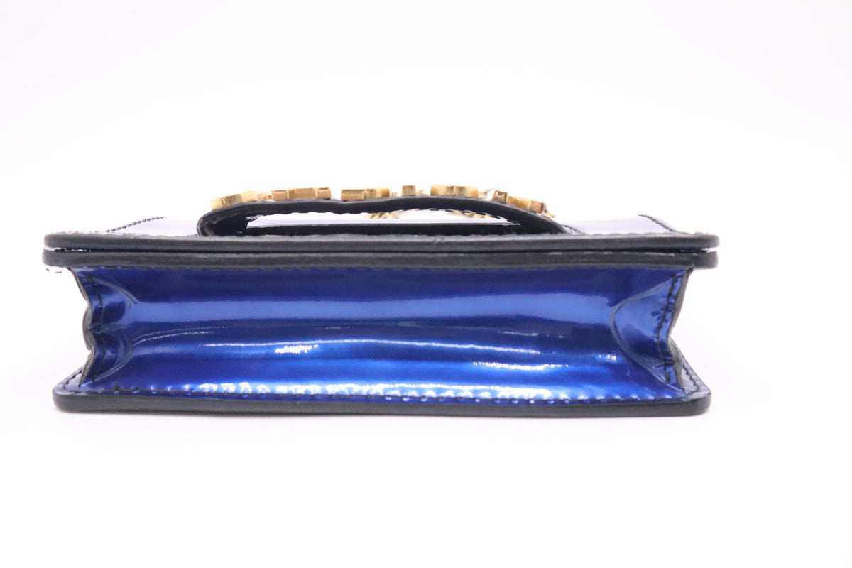 Dior J'Adior Shoulder Bag in Electric Blue Patent Leather Rovelle Bags