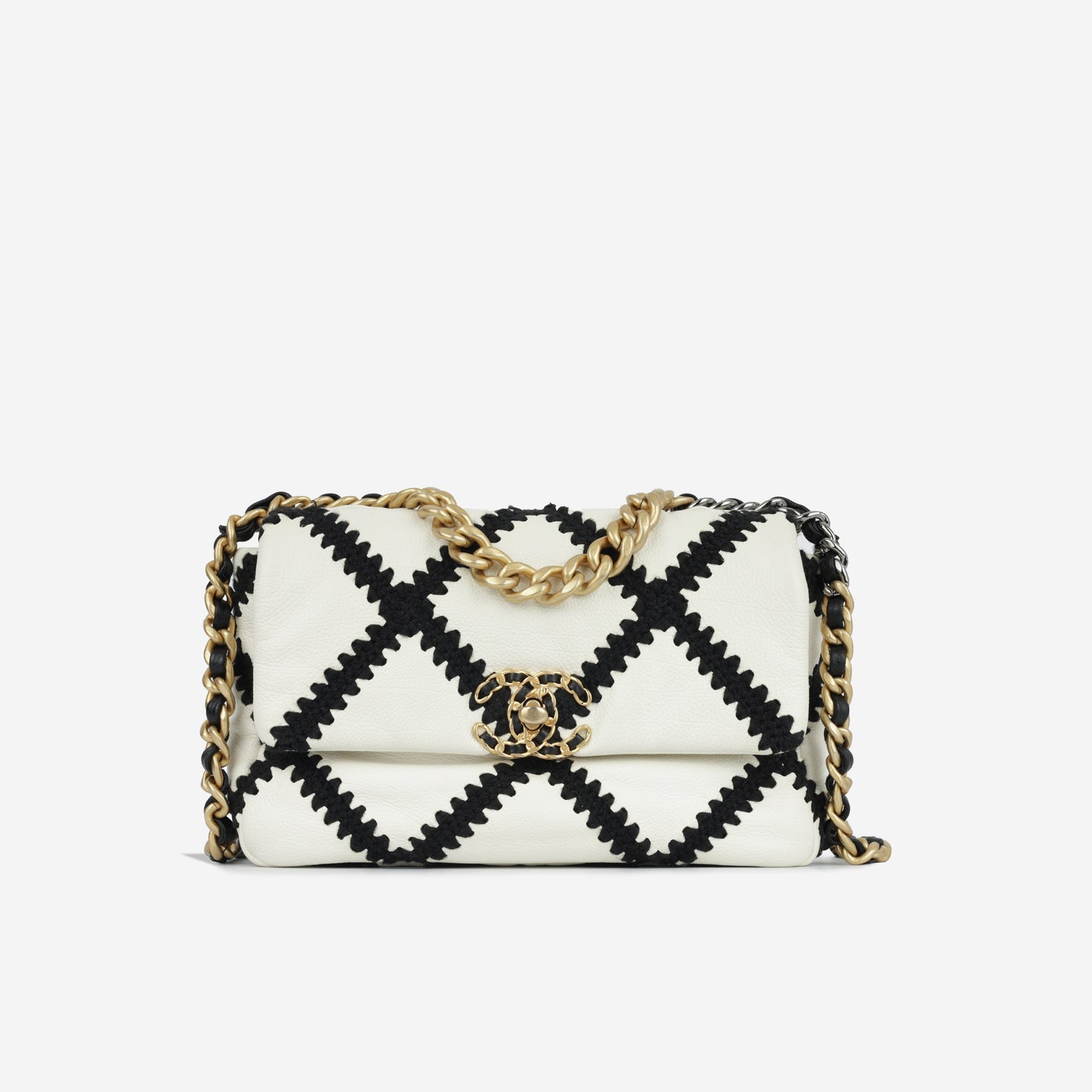 Chanel Chanel 19 Calfskin Black Shoulder Bag Calfskin Rovelle Bags