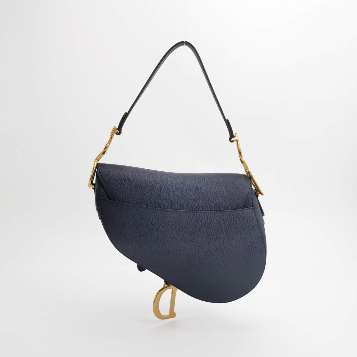 Dior Saddle Navy Medium Grained Leather Handbag Rovelle Bags