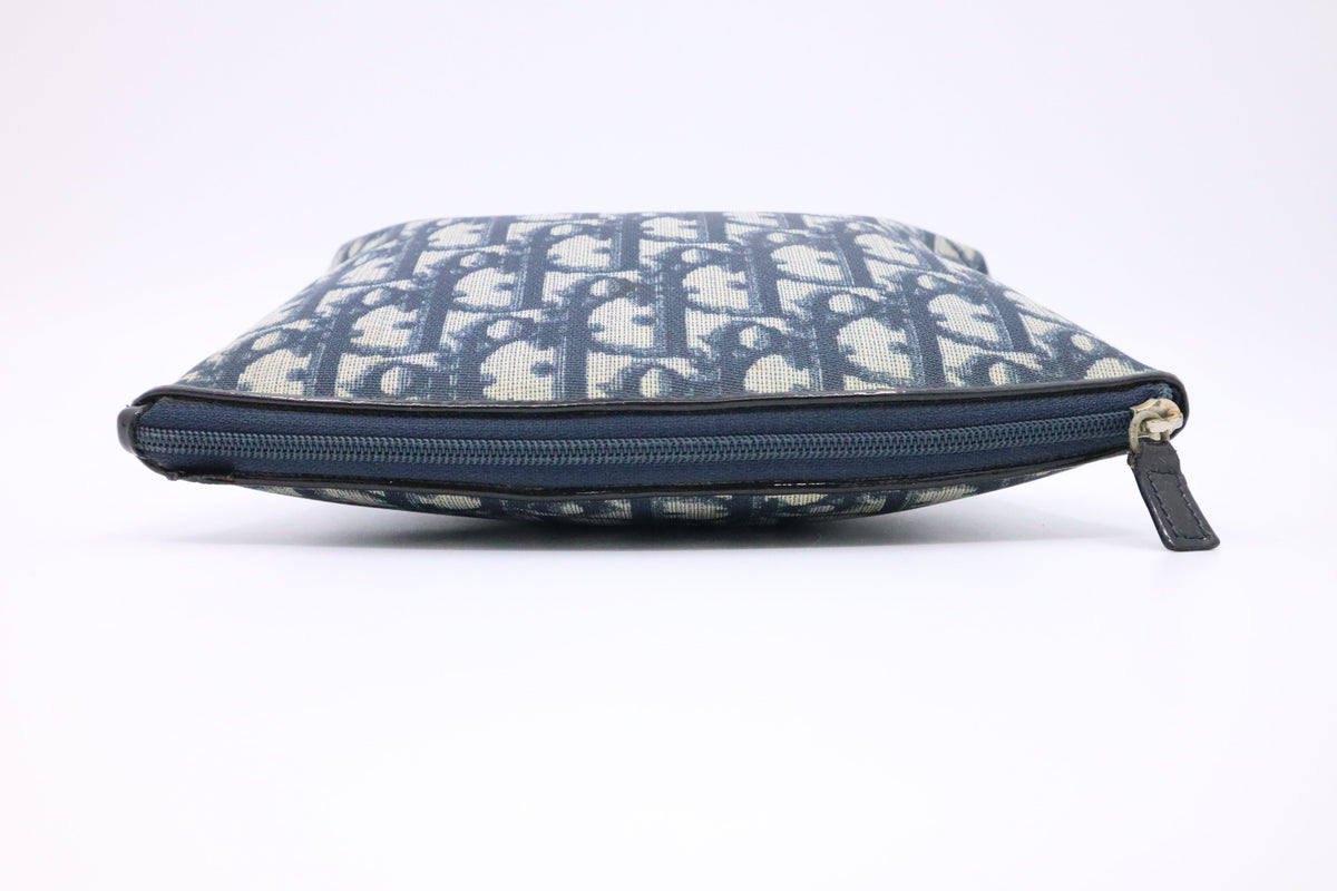 Dior Trotter Pouch in Blue Oblique PVC Rovelle Bags