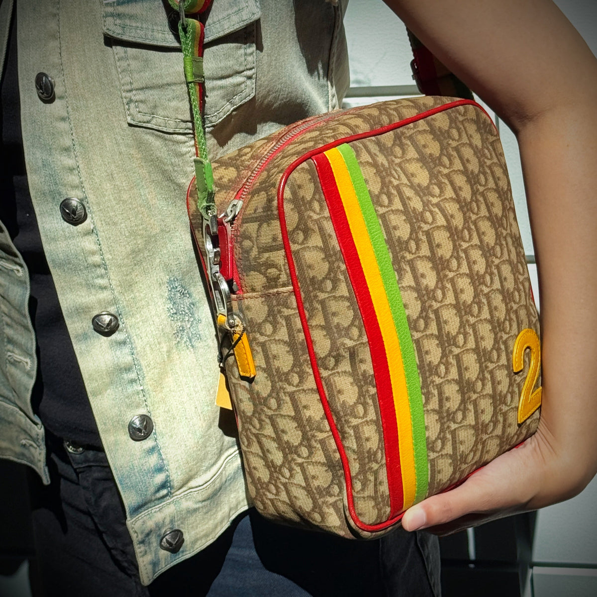 Christian Dior Diorissimo Rasta Messenger Bag Tws Rovelle Bags