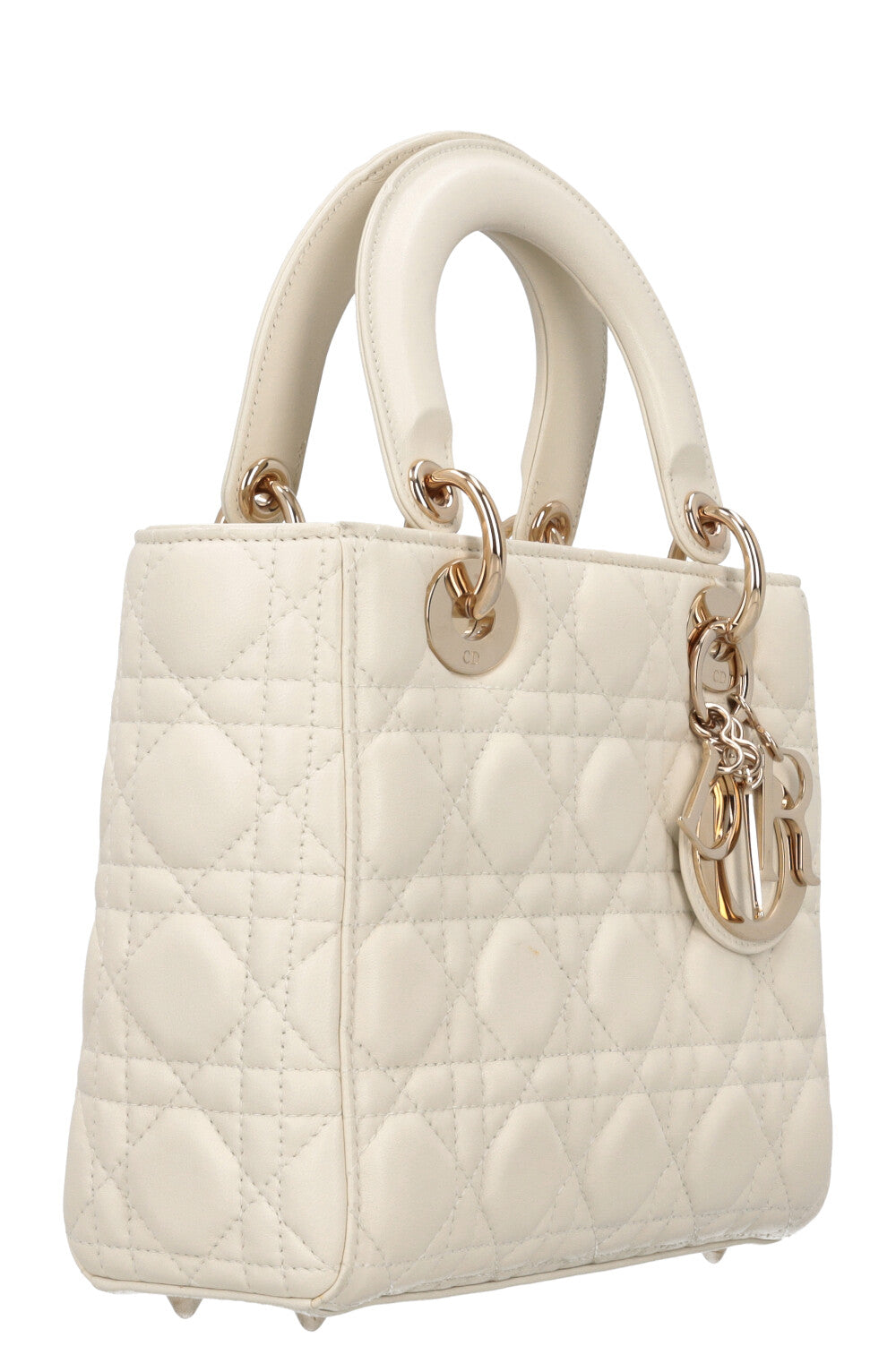 Christian Dior Small Lady Dior My Abcdior Bag White Rovelle Bags