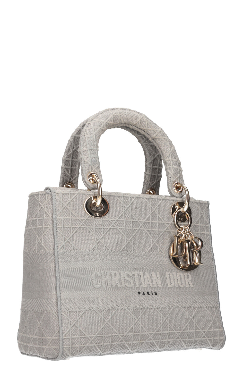 Christian Dior D-Lite Bag Medium Grey Rovelle Bags