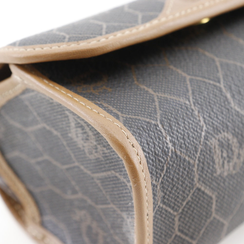 Christian Dior Pouch PVC Brown novelty Honeycomb Pattern unisex(Unisex) Rovelle Bags