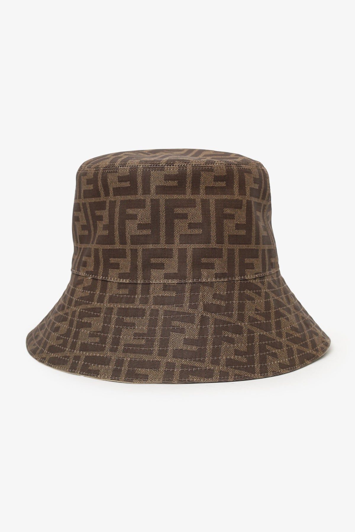 Fendi Brown Monogram Tech Fabric Hat Rovelle Bags