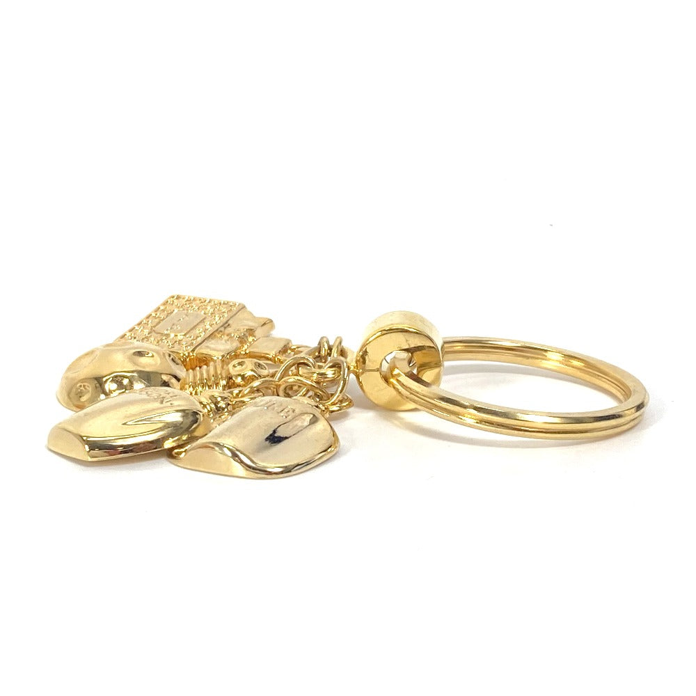 Christian Dior key ring Gold Plated gold Perfume Bag charm Women Rovelle Bags