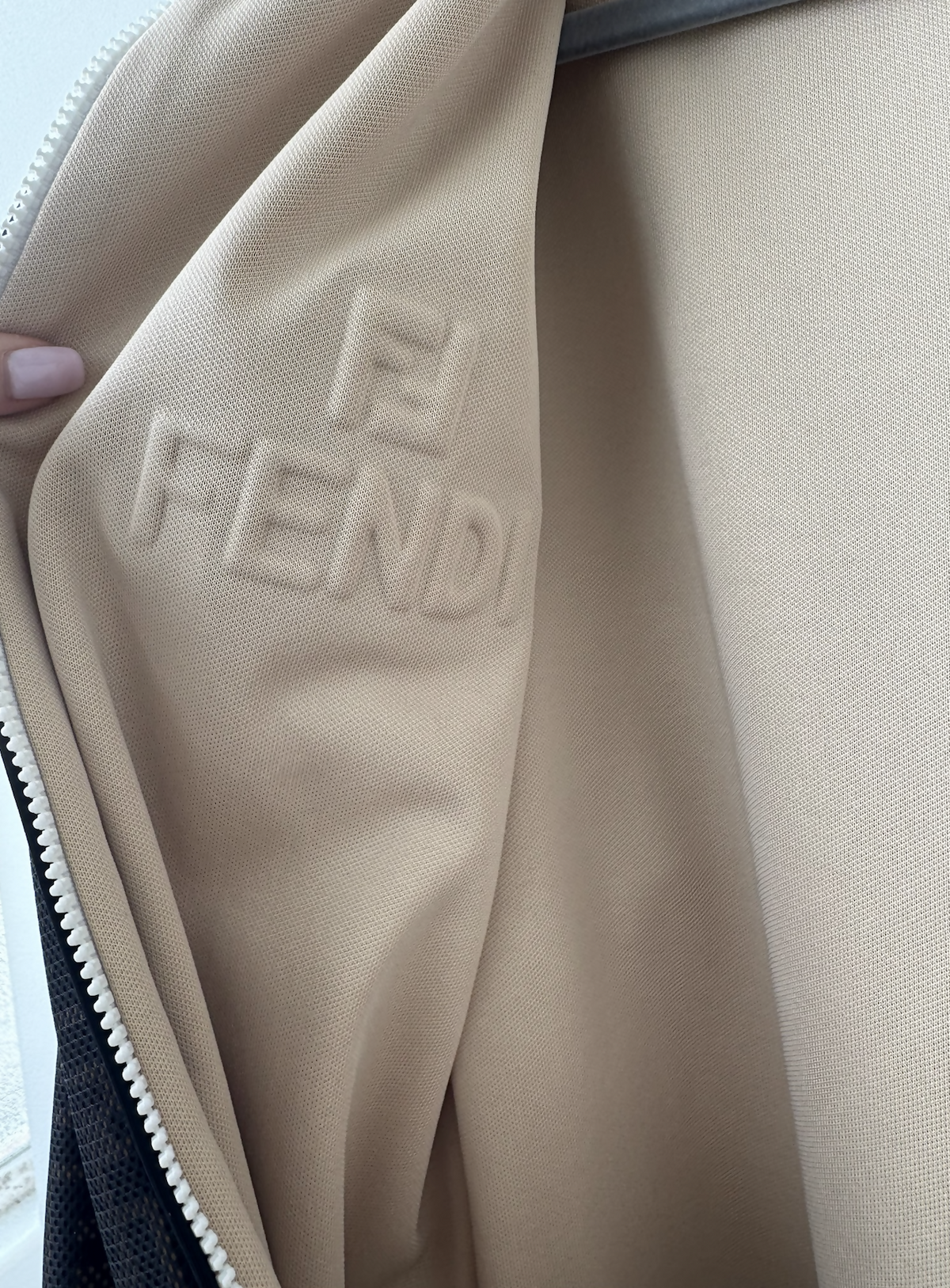 Fendi Reversible Zipped Drawstring Hoodie Rovelle Bags